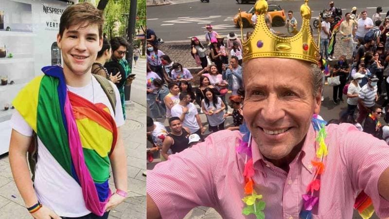 Alfredo Adame asistió a Marcha del Orgullo LGBT+ en apoyo a su hijo
