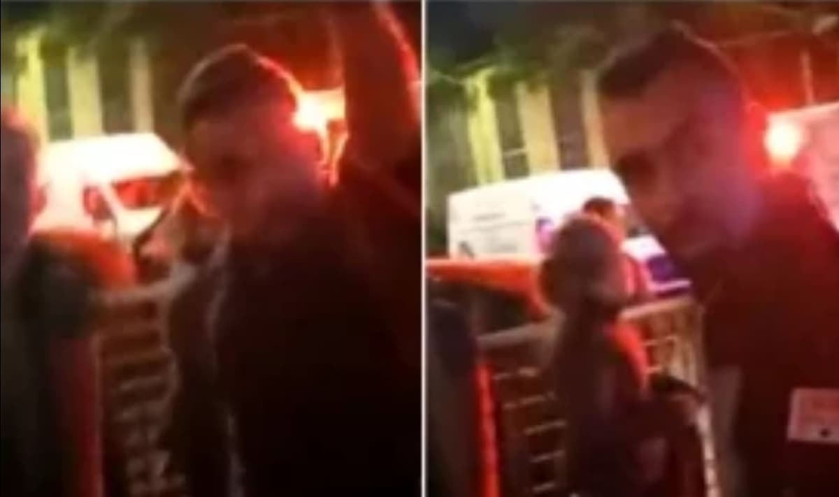 VIDEO: Conductores de ambulancia "patito" golpean a policías por defender a heridos