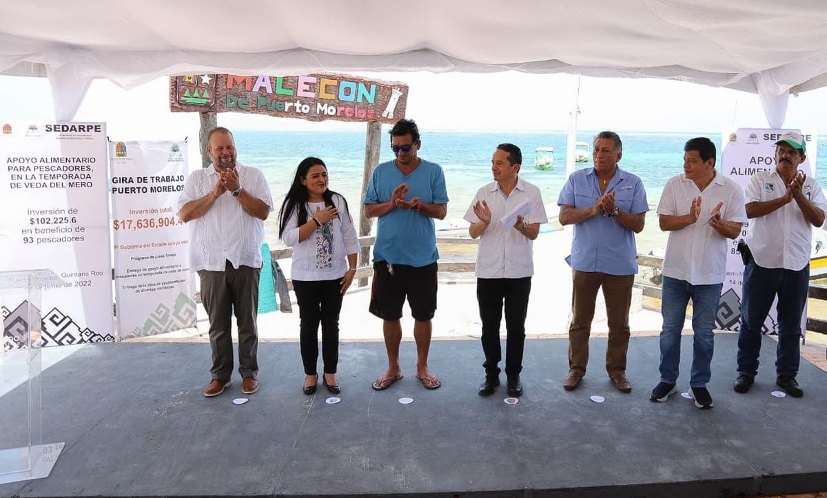 Acompaña Blanca Merari al gobernador a la entrega de obras en Leona Vicario y Puerto Morelos