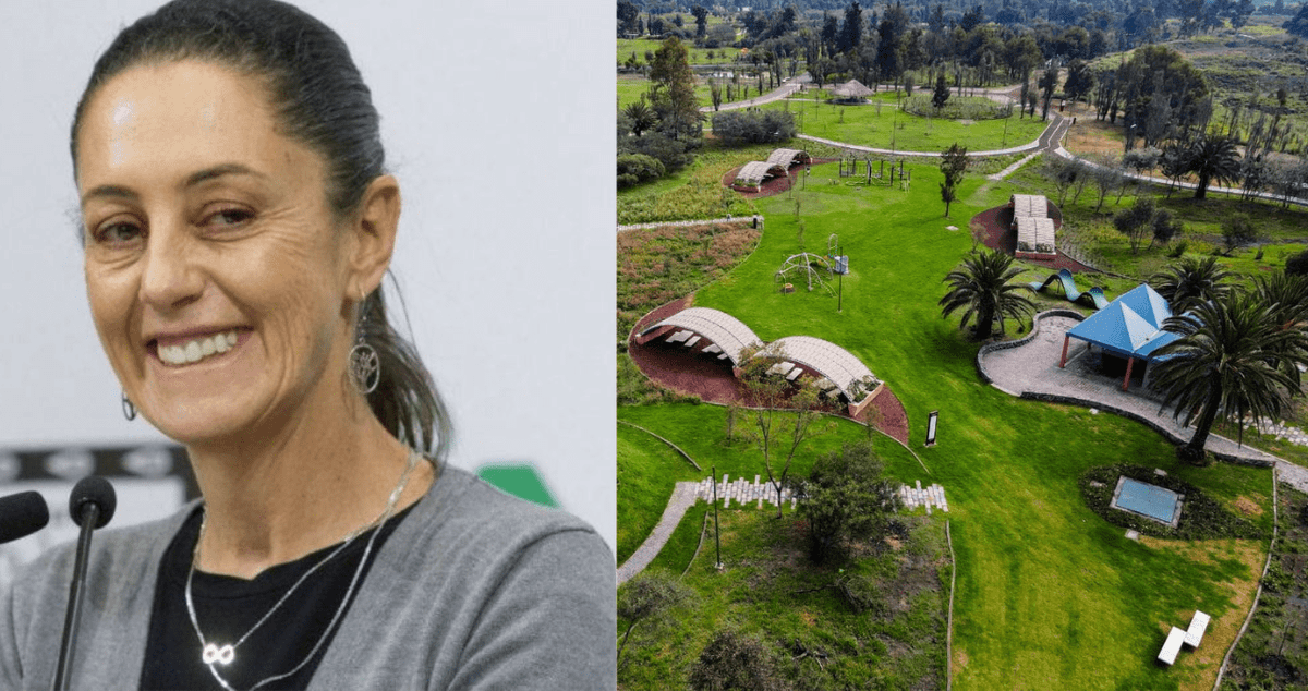 “No, no es Suiza”: Claudia Sheinbaum presume construcción de parque en Xochimilco