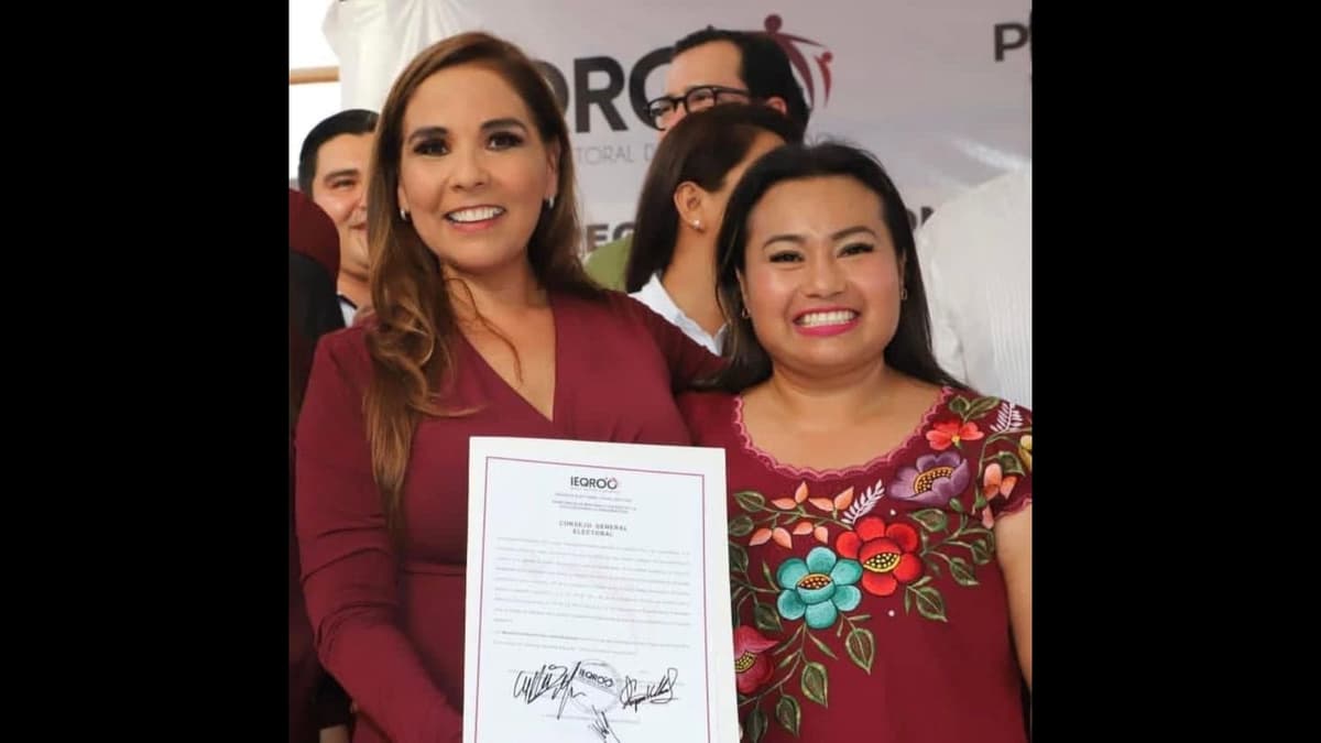 Acompaña Silvia Dzul a entrega de constancia de Mara Lezama como gobernadora electa