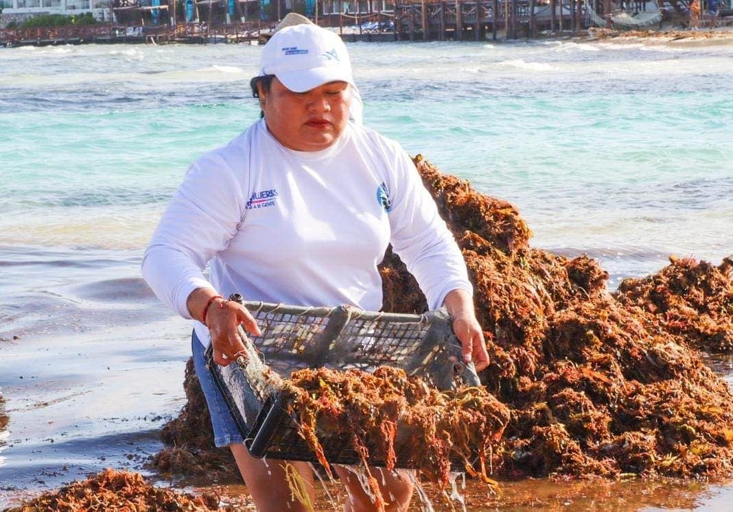 ‘Guerreras’ mantienen limpias las playas de Isla Mujeres