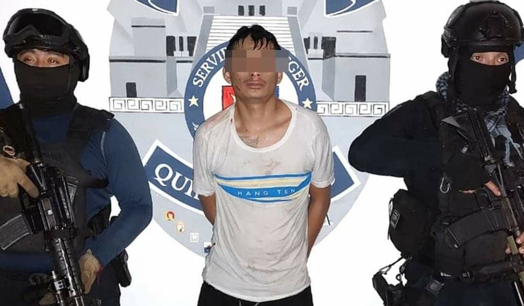 Rescatan a hombre armado que se lanzó a un cenote para evitar captura, en Playa del Carmen