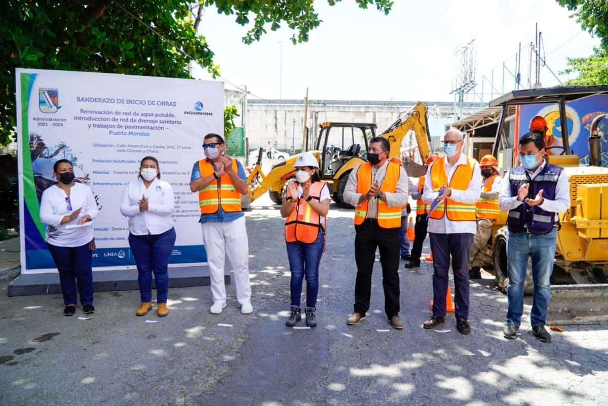 Inicia Aguakan trabajos de agua potable y alcantarillado en Puerto Morelos