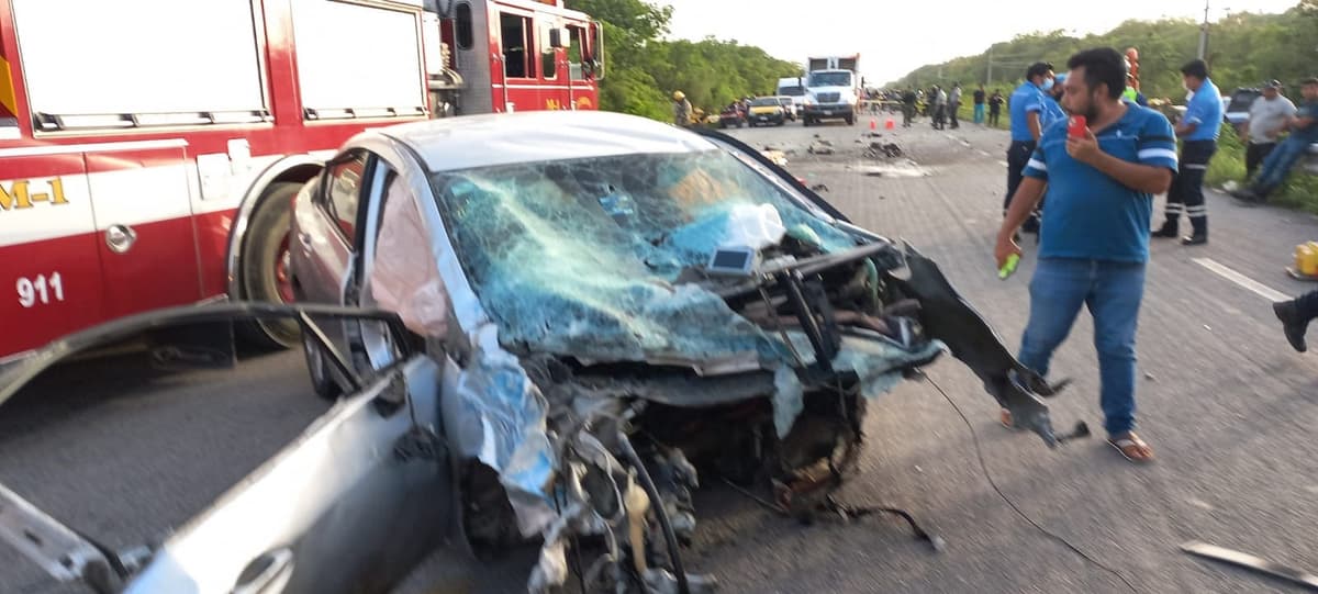Choque deja un turista muerto y otros tres lesionados en Puerto Aventuras