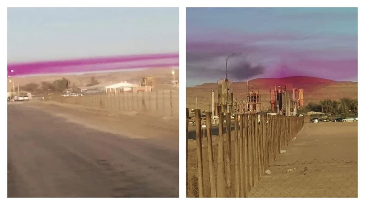 La razón detrás de la misteriosa nube púrpura que apareció en el cielo de Chile