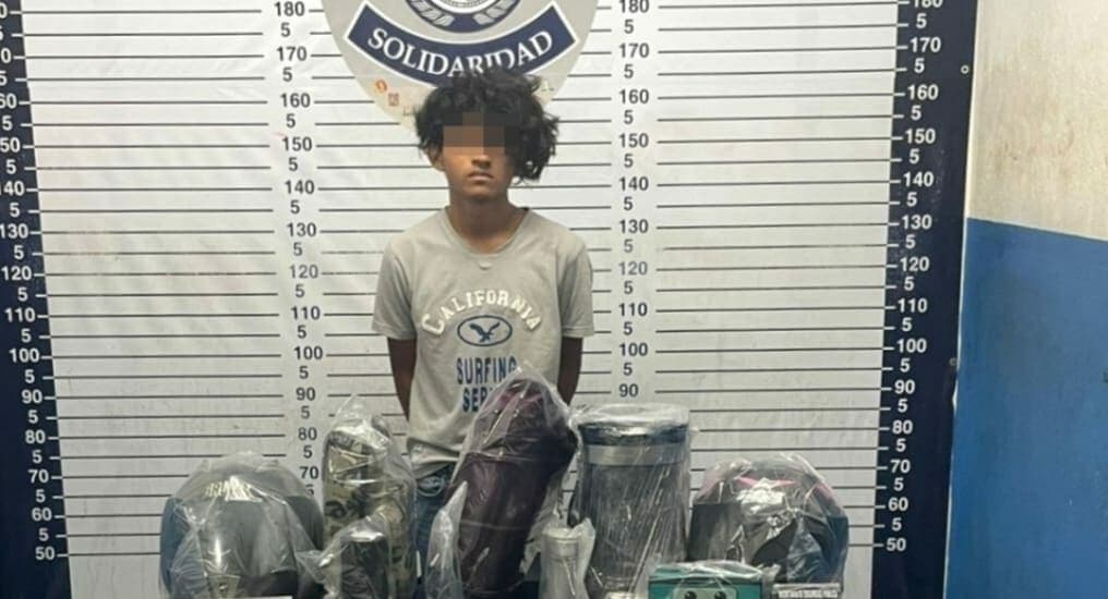 Tiene tan solo 16 años y ya fue detenido por meterse a robar en una vivienda en Playa del Carmen
