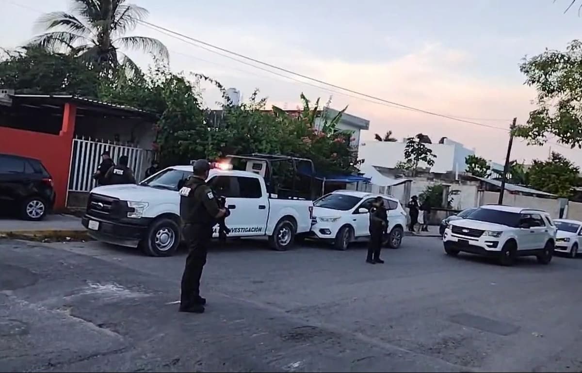 Detienen a tres personas con droga, durante cateo en Cancún