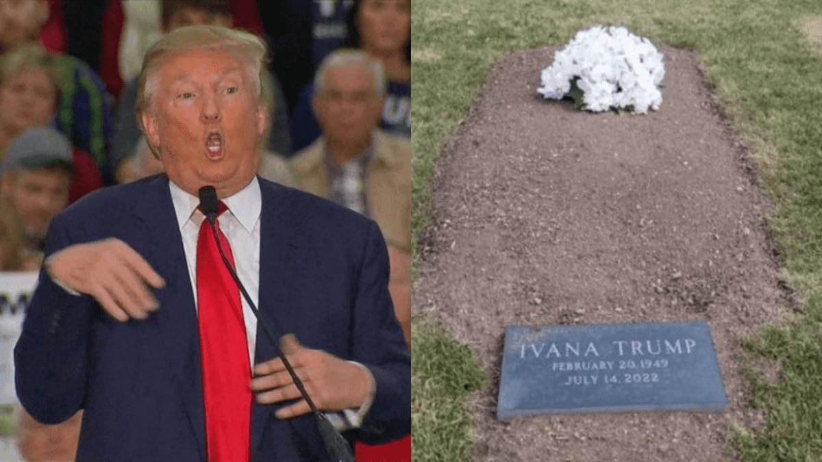Donald Trump enterró a su exesposa y madre de sus hijos en un campo de golf