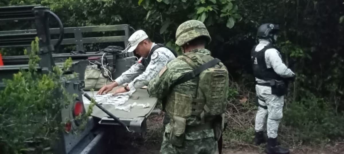 Sujetos huyen del Ejército en Morocoy, pero abandonan municiones y drogas