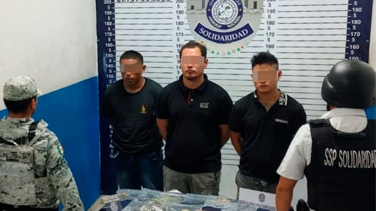 Capturan a delincuentes con cartuchos en la Quinta Avenida