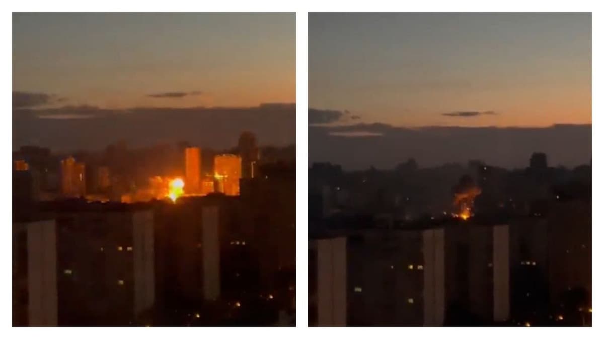Video: Explosiones en el centro de Kiev tras un presunto ataque con "drones kamikaze"