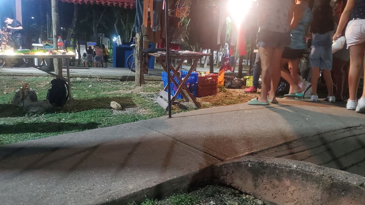 Reaparecen tianguistas en el primer parque de Villas del Sol