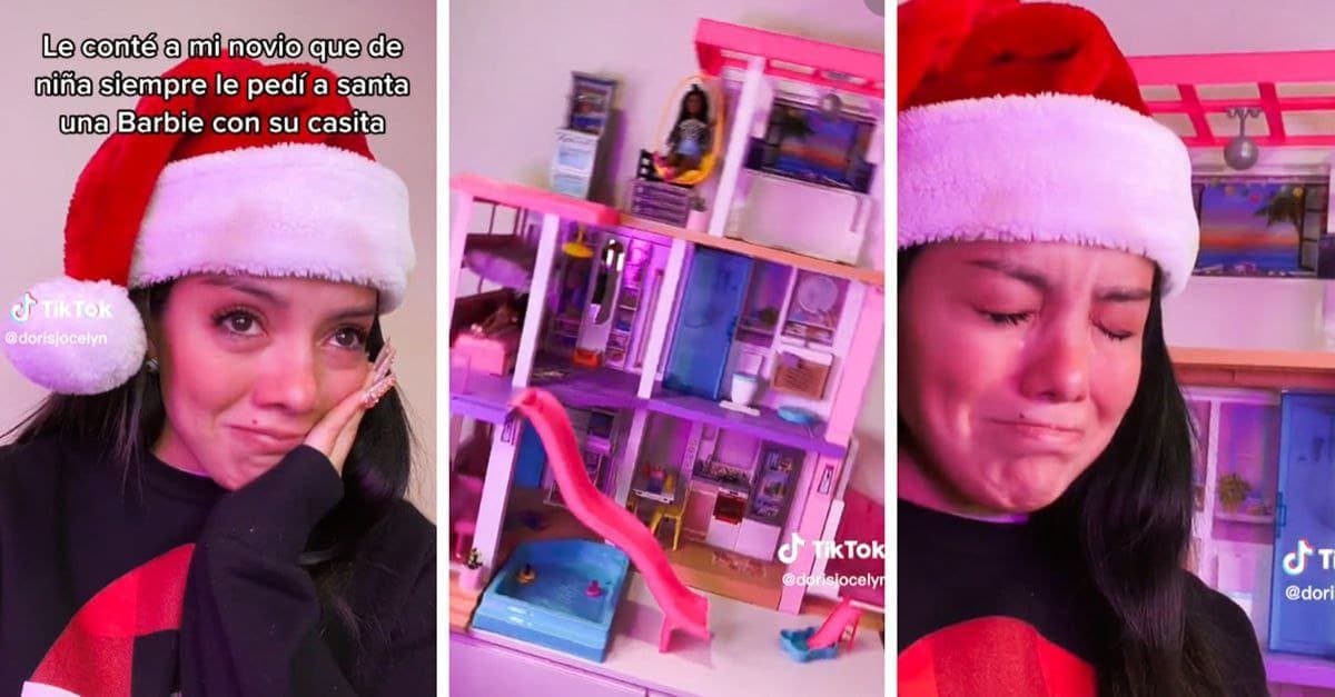 Video: Su novio le regaló la casita Barbie que quiso de niña; ¡Ella ya ganó!