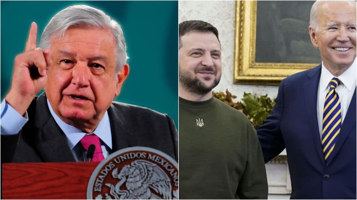 AMLO reprocha a Biden por recibimiento a Zelenski: "Con todo respeto, América somos todos"