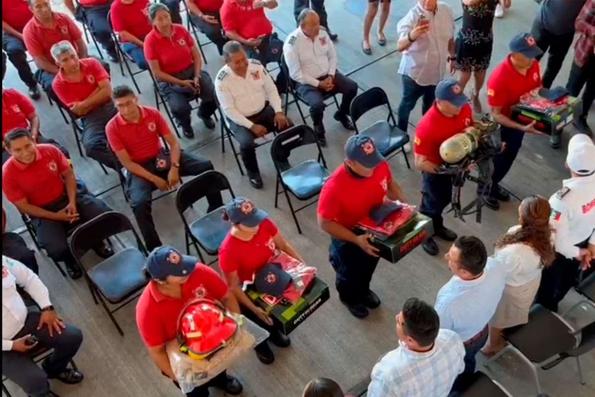 Refuerzan labor de bomberos de OPB