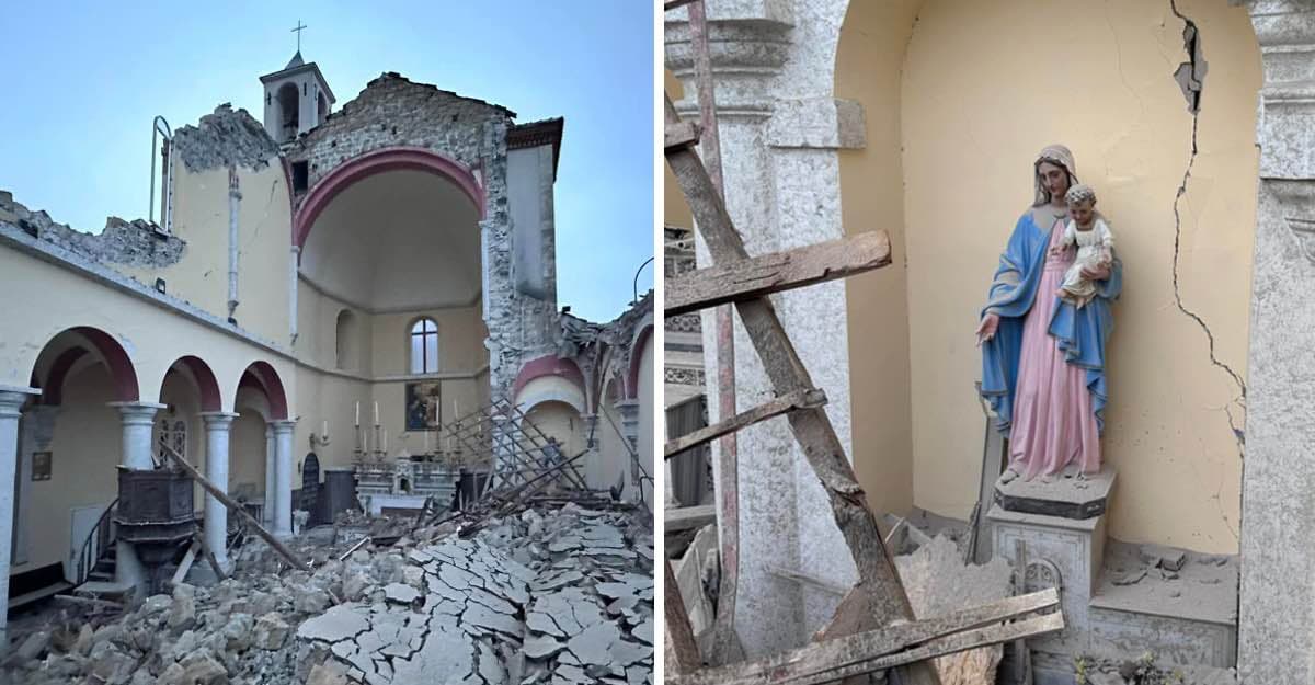 Estatua de la Virgen María se mantuvo de pie y sin daños tras terremoto en Turquía. Quedó intacta