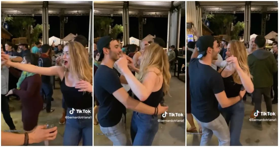 Video: Amber Heard sorprende bailando feliz con un chico al ritmo de Selena Quintanilla