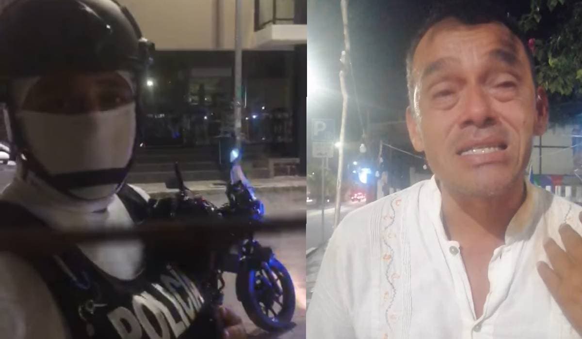 Suspenden a policía que roció con gas pimienta a activista Antonio Ramos en Playa del Carmen