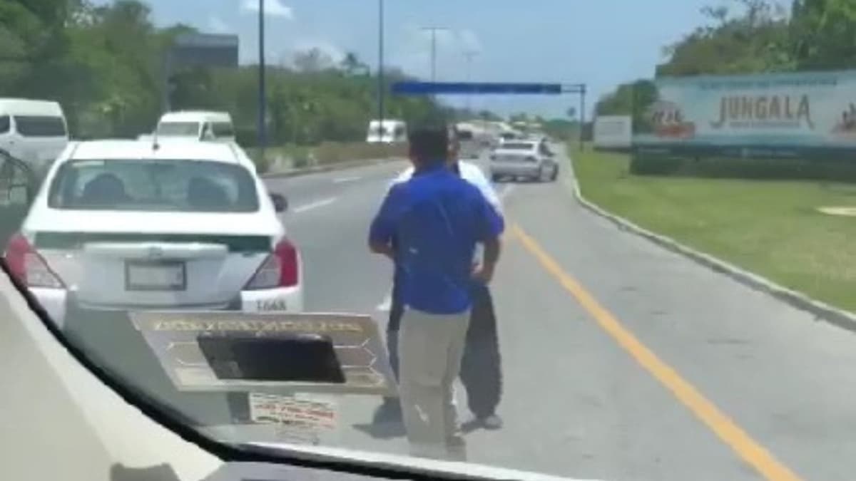 Taxista protagoniza pelea en aeropuerto de Cancún