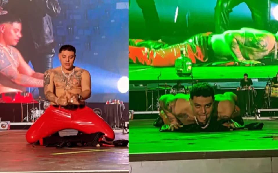 Eduin Caz realiza polémico baile en pleno concierto y usuarios lo revientan: "Qué pena"