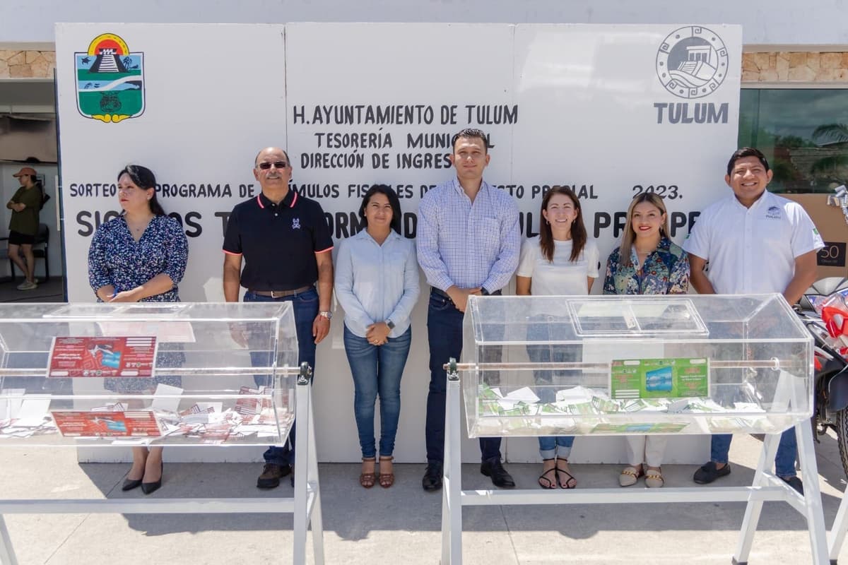 Sorteo "Sigamos Transformando un Tulum próspero", fue realizado con certeza, legalidad y validez