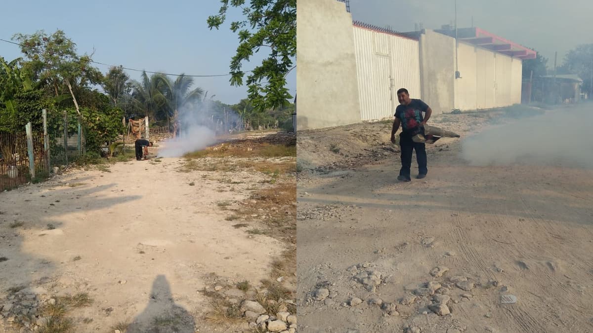 Ayuntamiento de OPB lleva a cabo fumigaciones en colonia Ampliación Santa Isabel