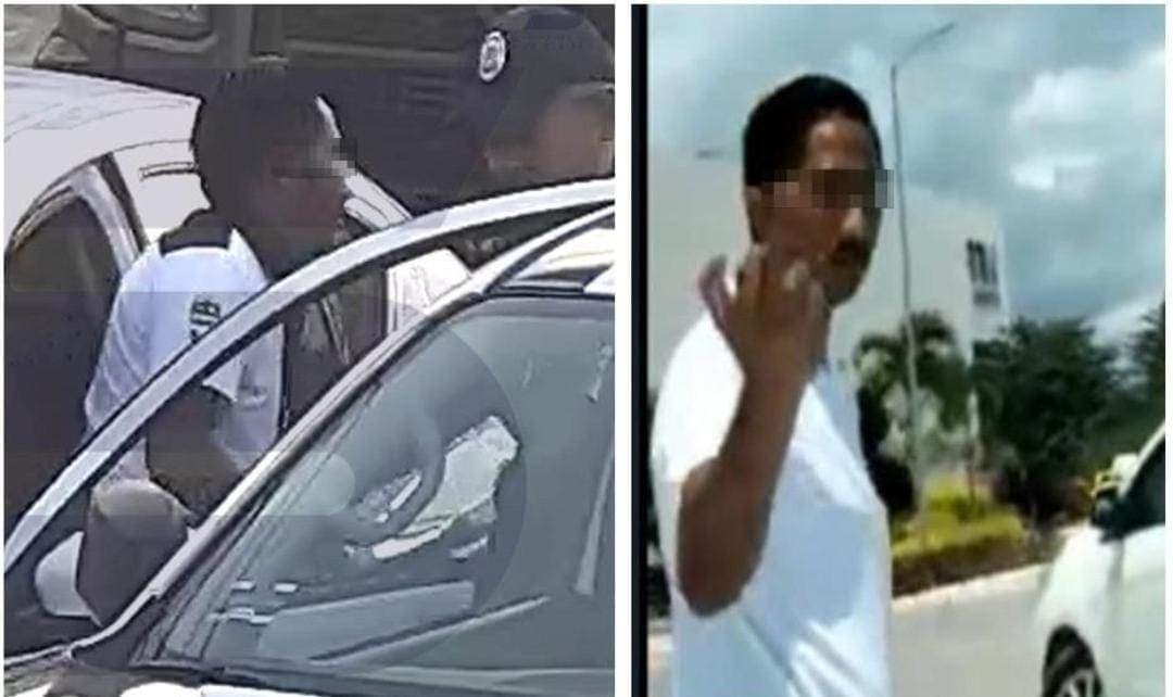 Video: Detienen a taxista de Cancún que ponchó llantas de un vehículo de Uber