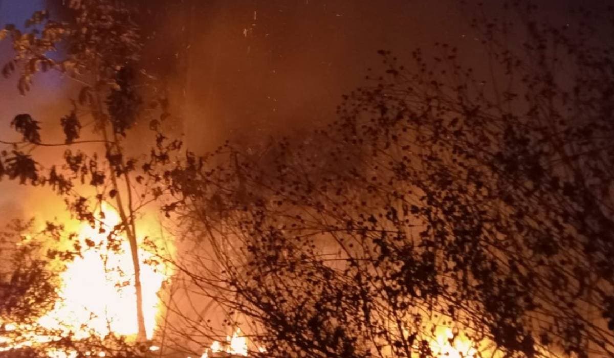 Incendio causa estragos en asentamiento irregular de Cancún