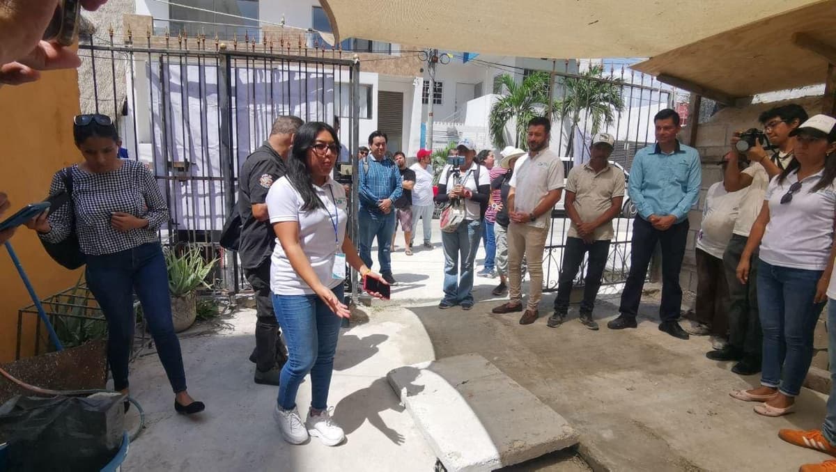Gracias a Aguakan se conectan al drenaje 5 familias de la colonia Colosio de Playa del Carmen