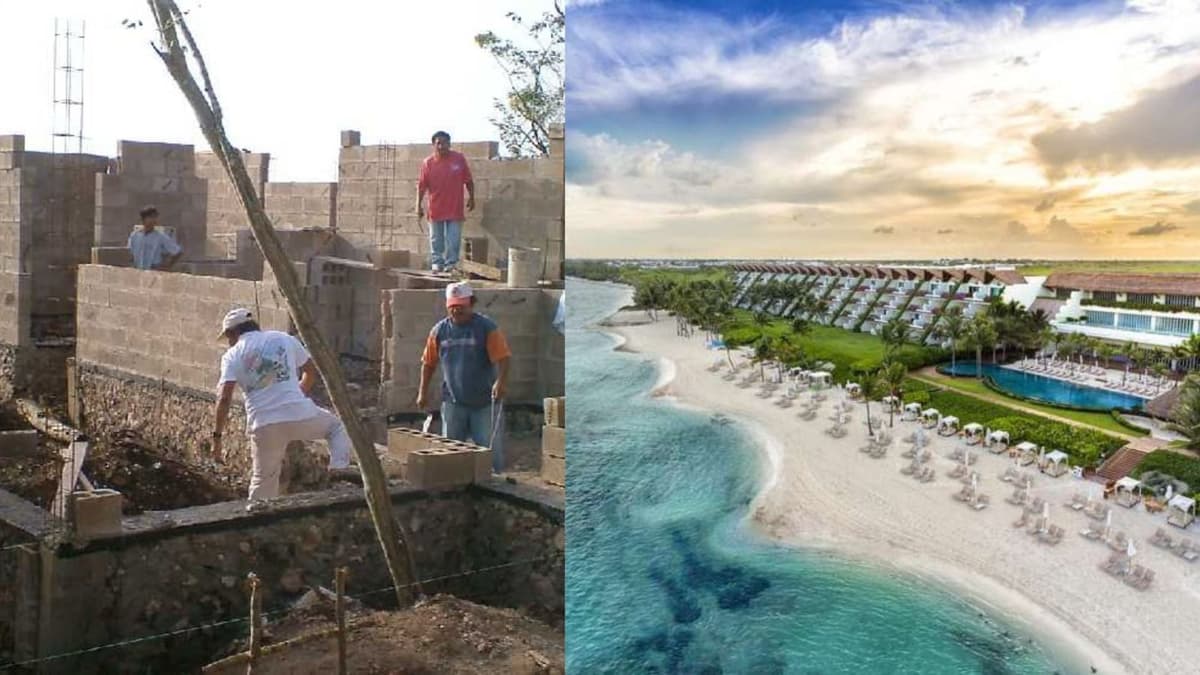 Constructores de un destino turístico de clase mundial: así celebran los albañiles el día de la Santa Cruz en Playa del Carmen