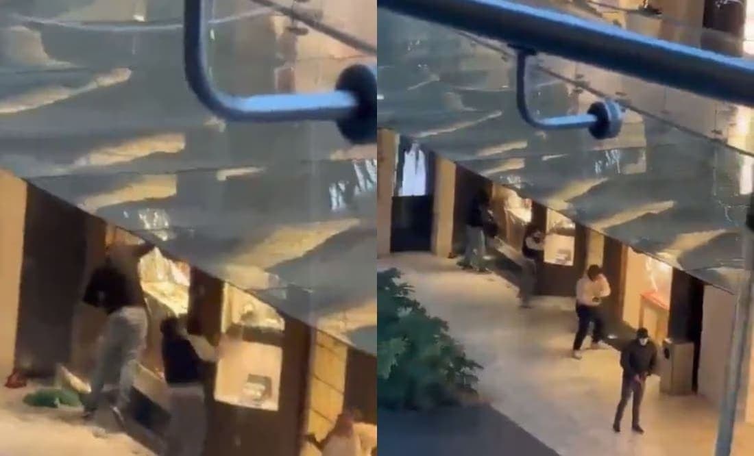 VIDEO: Asaltan con mazos joyería en Plaza Antara de Polanco