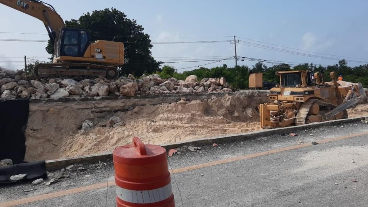 Luego de 3 años, concluye federación la obra del socavón al sur de Playa del Carmen