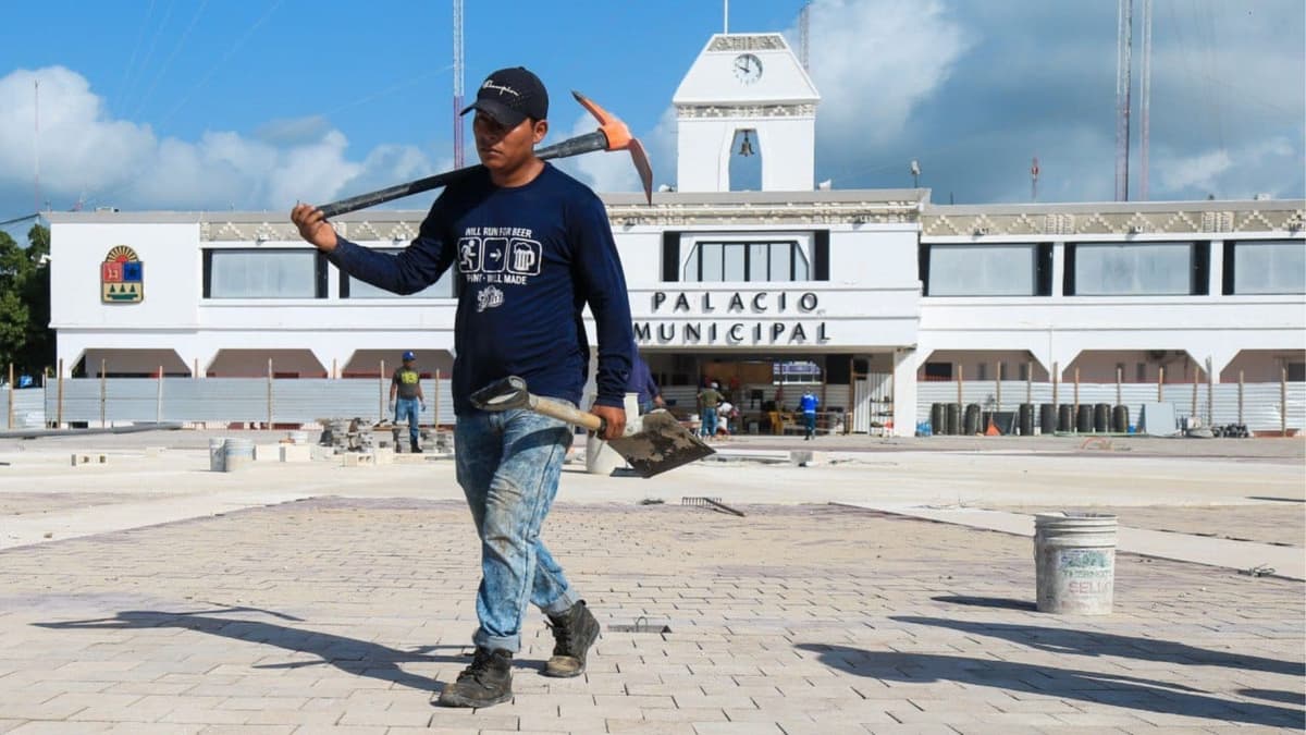 Prevén inaugurar en 'el Grito' la nueva Plaza 28 de Julio de Playa del Carmen
