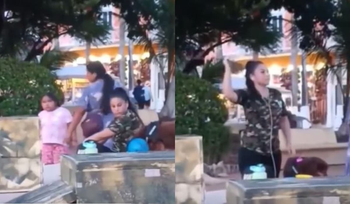 Graban en video a mujer que atemoriza con su perro a niños en parques de Cozumel
