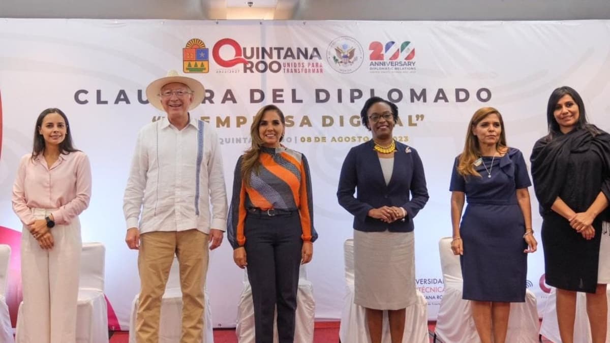 Benito Juárez participa en las mesas de seguridad con el embajador de Estados Unidos, Ken Salazar