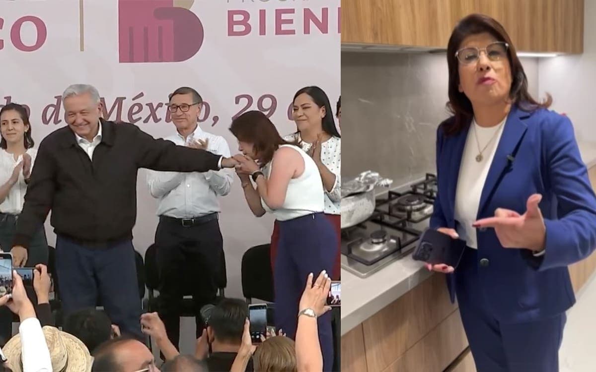 Video: Alcaldesa de Tecámac besa la mano de AMLO en Edomex