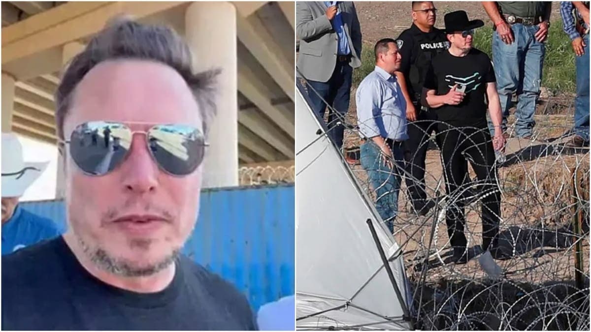 Elon Musk visita la frontera, dice ser promigrante y transmite a orillas del río Bravo