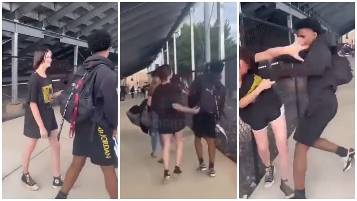 Video: Pelea se hace viral en redes luego de que una chica le pega a un chico y este se defiende