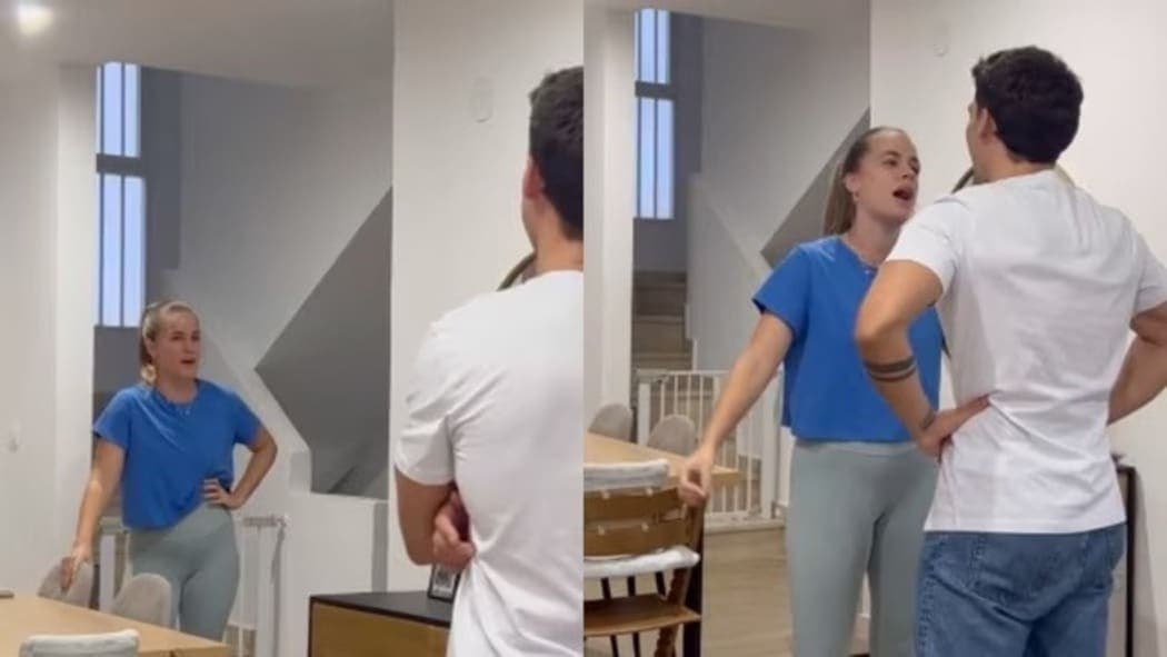 Video: Graba a su esposa al verlo por primera vez sin barba y TikTok se indigna por su reacción