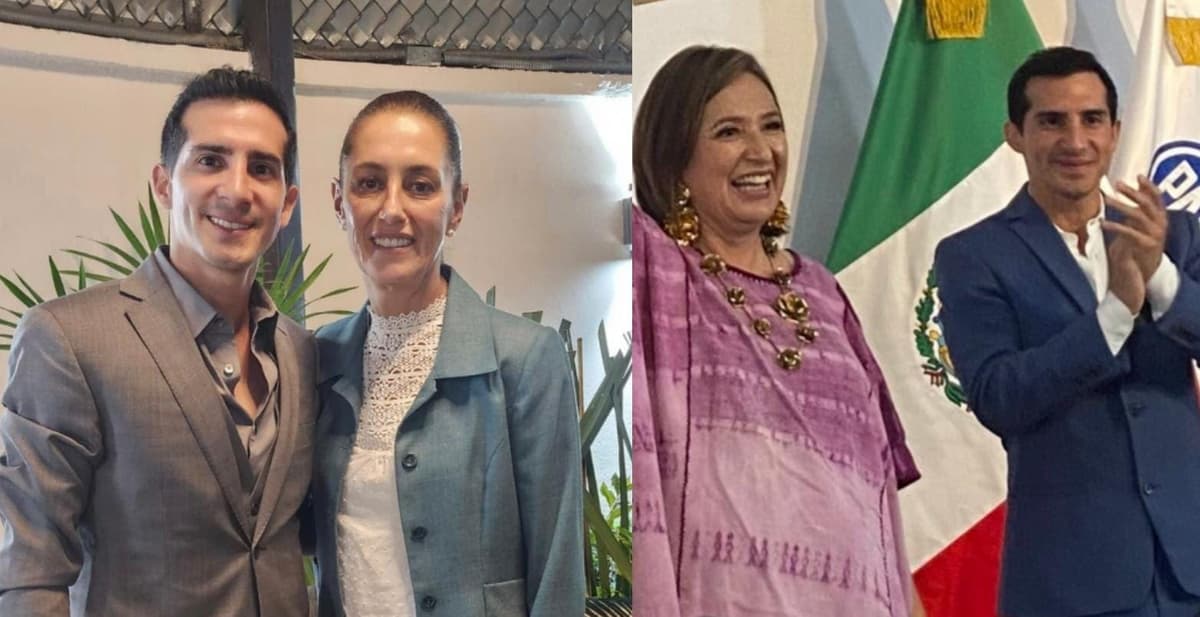 Critican a Rommel Pacheco por apoyar a Xóchitl Gálvez y luego irse con Claudia Sheinbaum