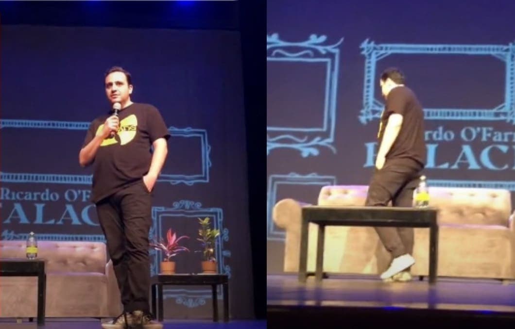 Video: Ricardo O'Farrill es criticado por su reacción ante el sismo ocurrido durante su show