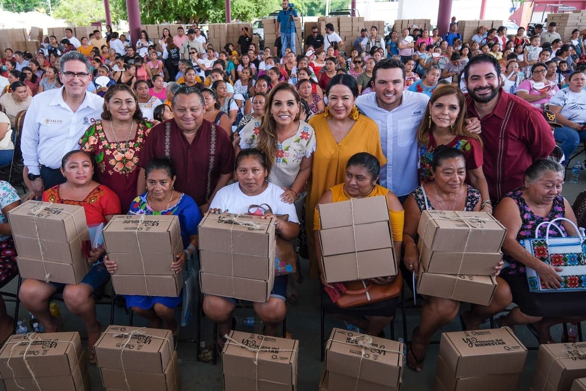 Mujeres artesanas reciben apoyos de Mara Lezama para impulsar su arte