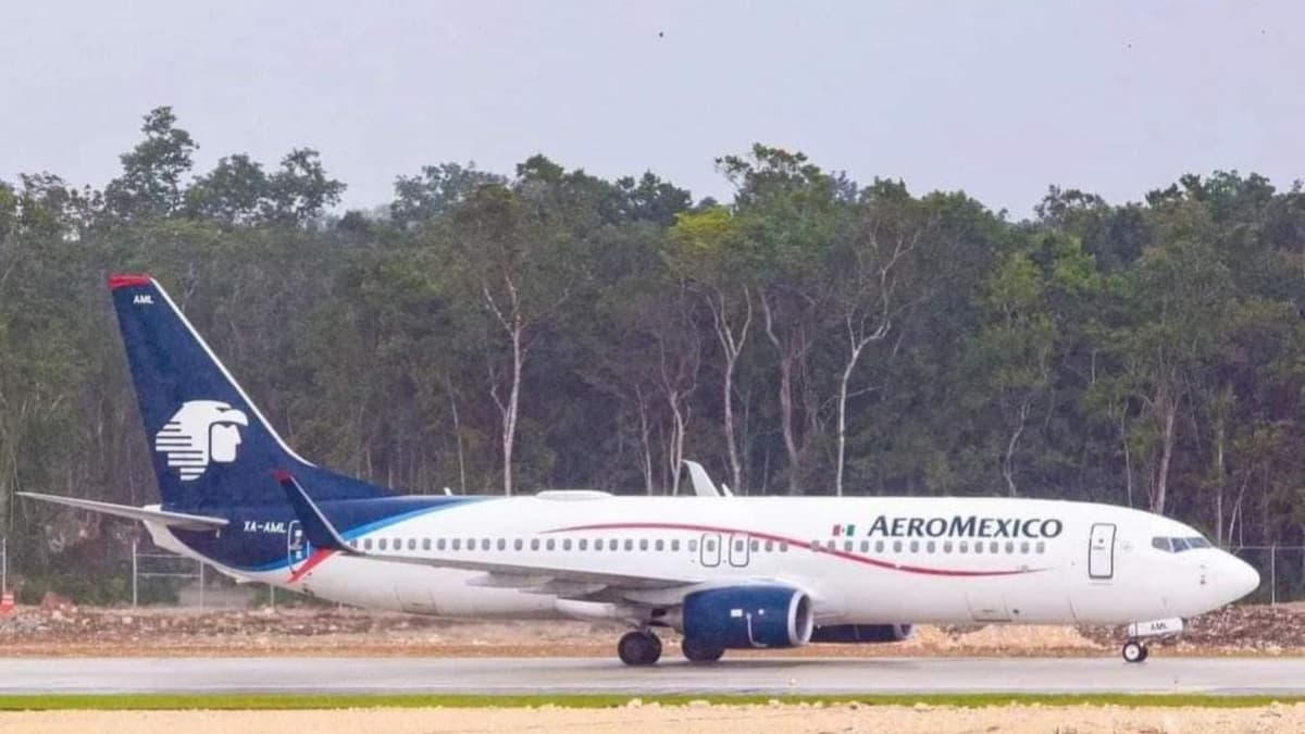 Aterriza vuelo de prueba de Aeroméxico en el aeropuerto de Tulum “Felipe Carrillo Puerto”