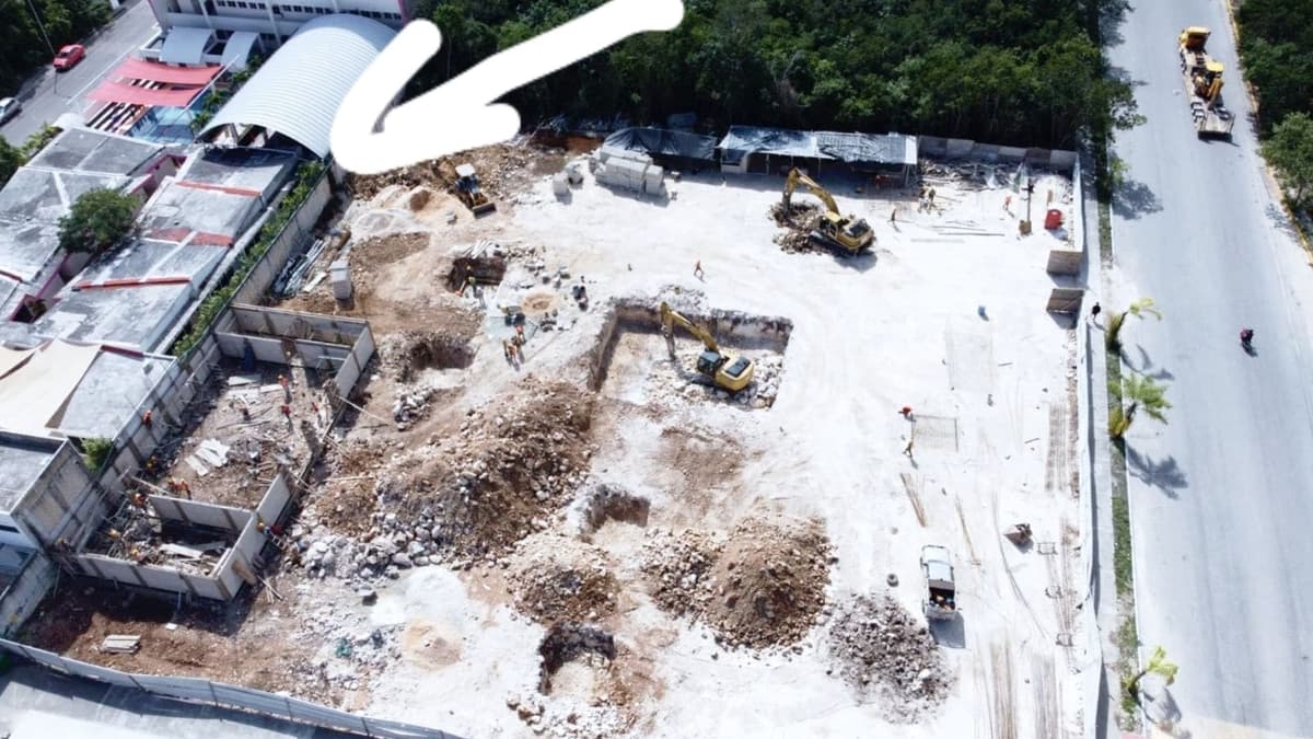 Suspenden construcción de gasolinera en Playa del Carmen; está junto a una escuela y no cuenta con permisos