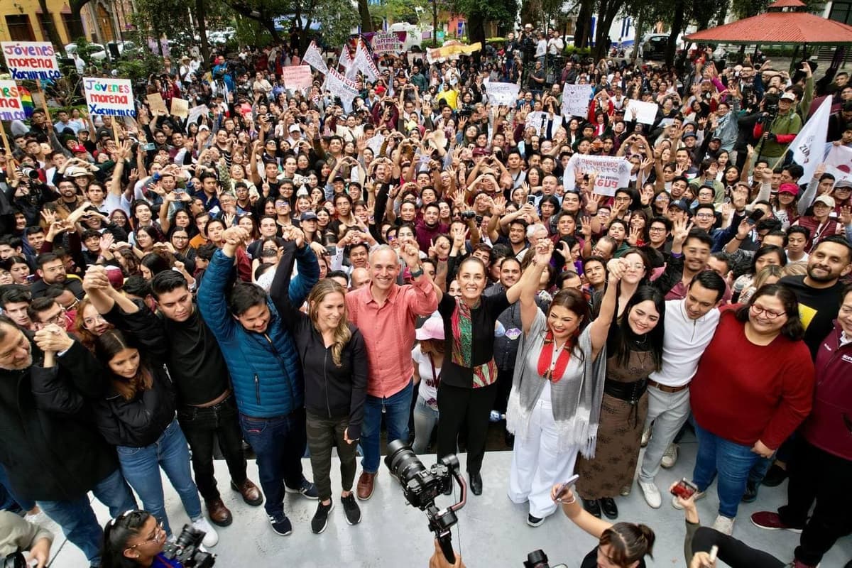 "La juventud está con la Cuarta Transformación de la vida pública de México": Claudia Sheinbaum construirá el segundo piso de la 4T de la mano de las y los jóvenes