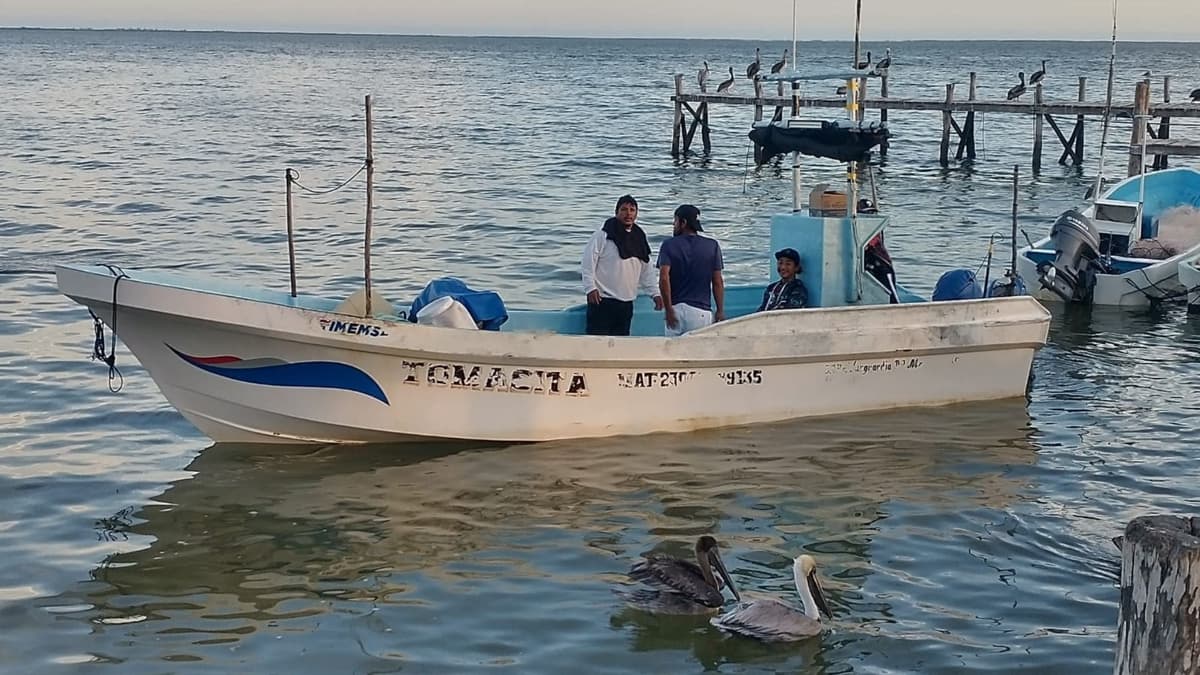 Gobierno de Mara Lezama realiza búsqueda de dos pescadores extraviados en Chiquilá