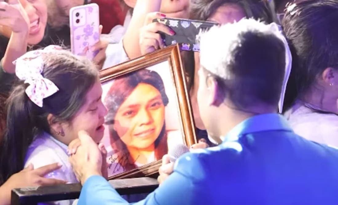 Carlos Rivera le canta a la madre muerta de una niña durante concierto