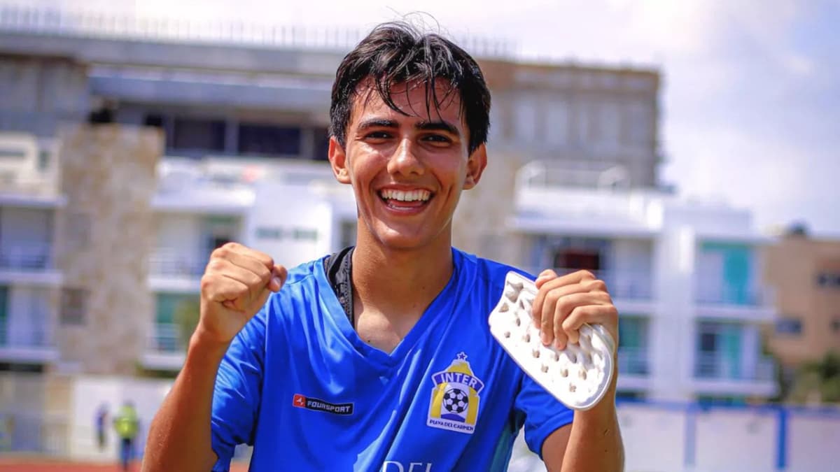 Conoce a Adonai García, solidarense de 16 años que ya debutó con el Inter Playa del Carmen