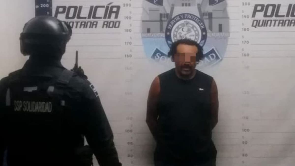 Detienen a hombre en posesión de un arma de fuego y droga en Playa del Carmen